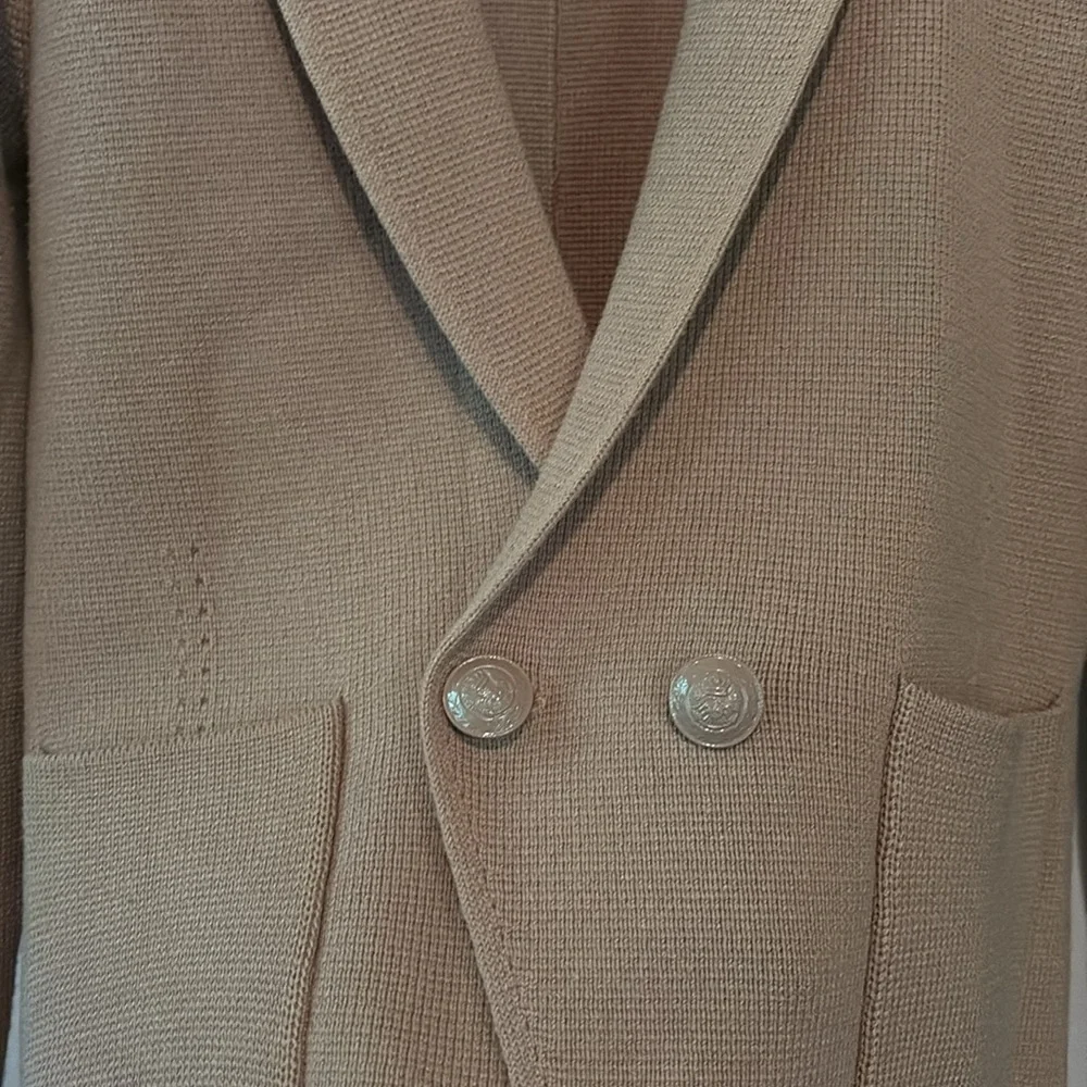L'Agence Sofia Knit Blazer, Small in Gingersnap